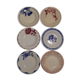 Series of 6 hollow plates