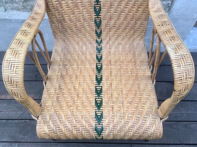 Old rattan chair