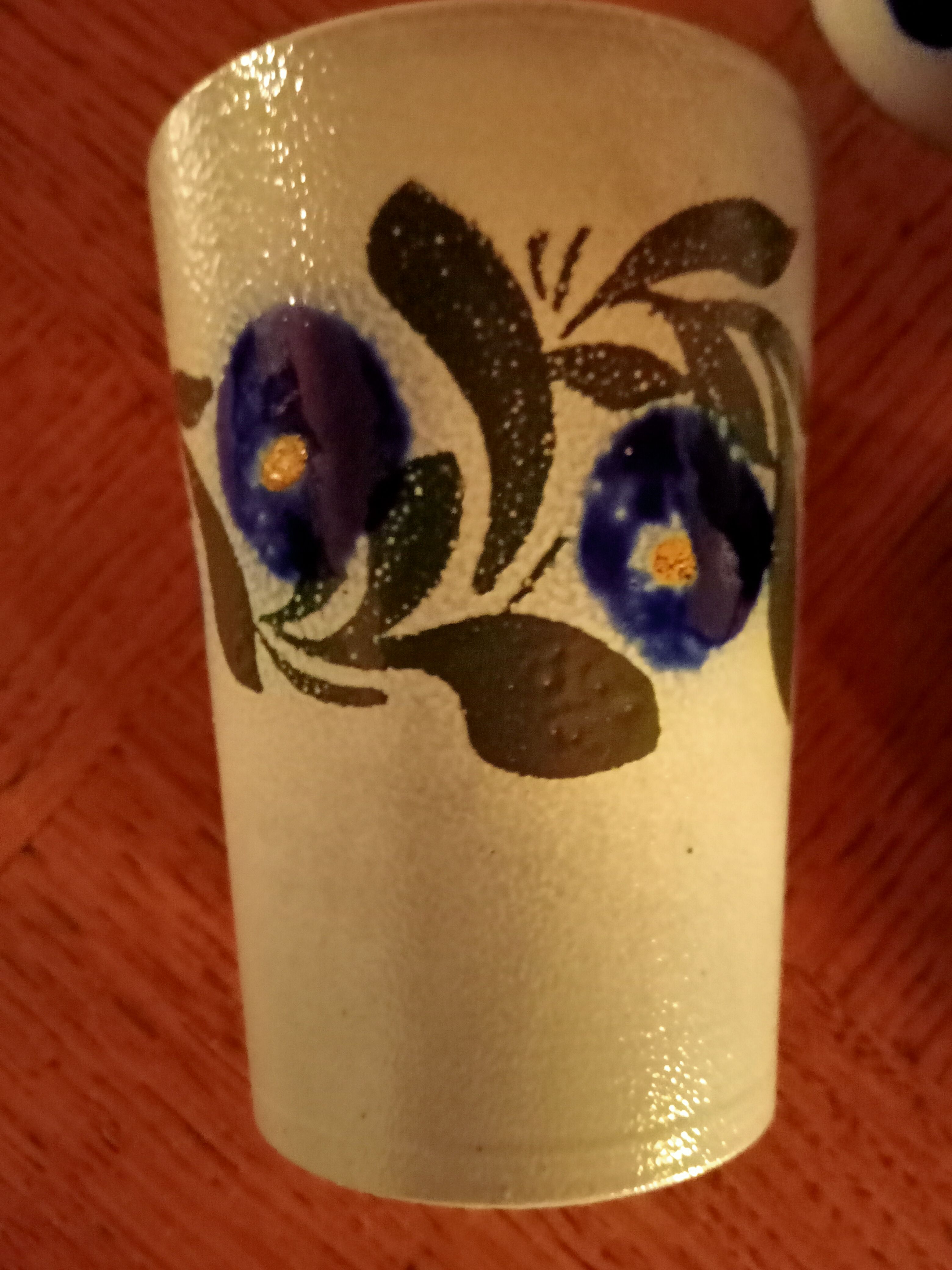 Set of five sandstone mugs