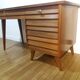 Bureau pieds compas années 50