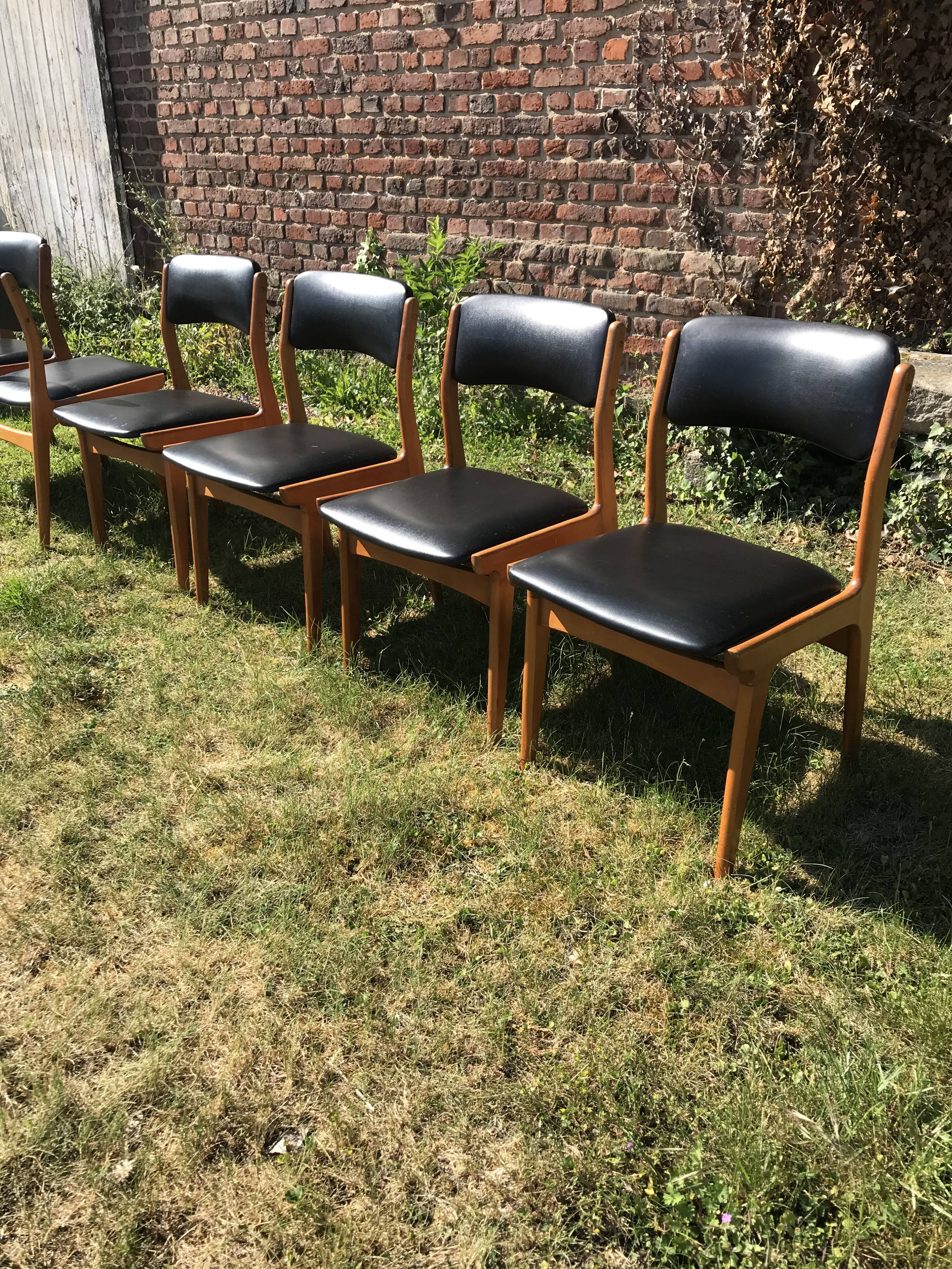 Set de 6 chaises scandinave