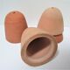 Four bells for seedlings in vintage terracotta