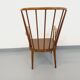 Vintage Baumann wooden armchair, Fan model, from the 60s