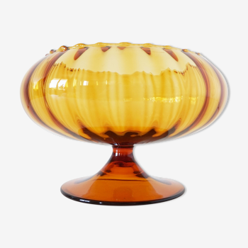 1960 blown glass standing cup
