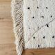 Berber carpet Beni Ouarain with black polka dots and relief 160x260