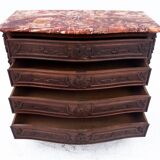 Antique stone chest of drawers, Western Europe, late 19th century.