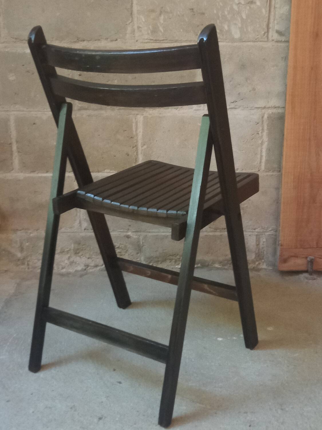 Vintage wooden folding chair