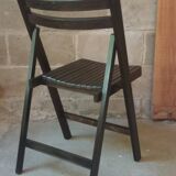 Chaise vintage pliante en bois