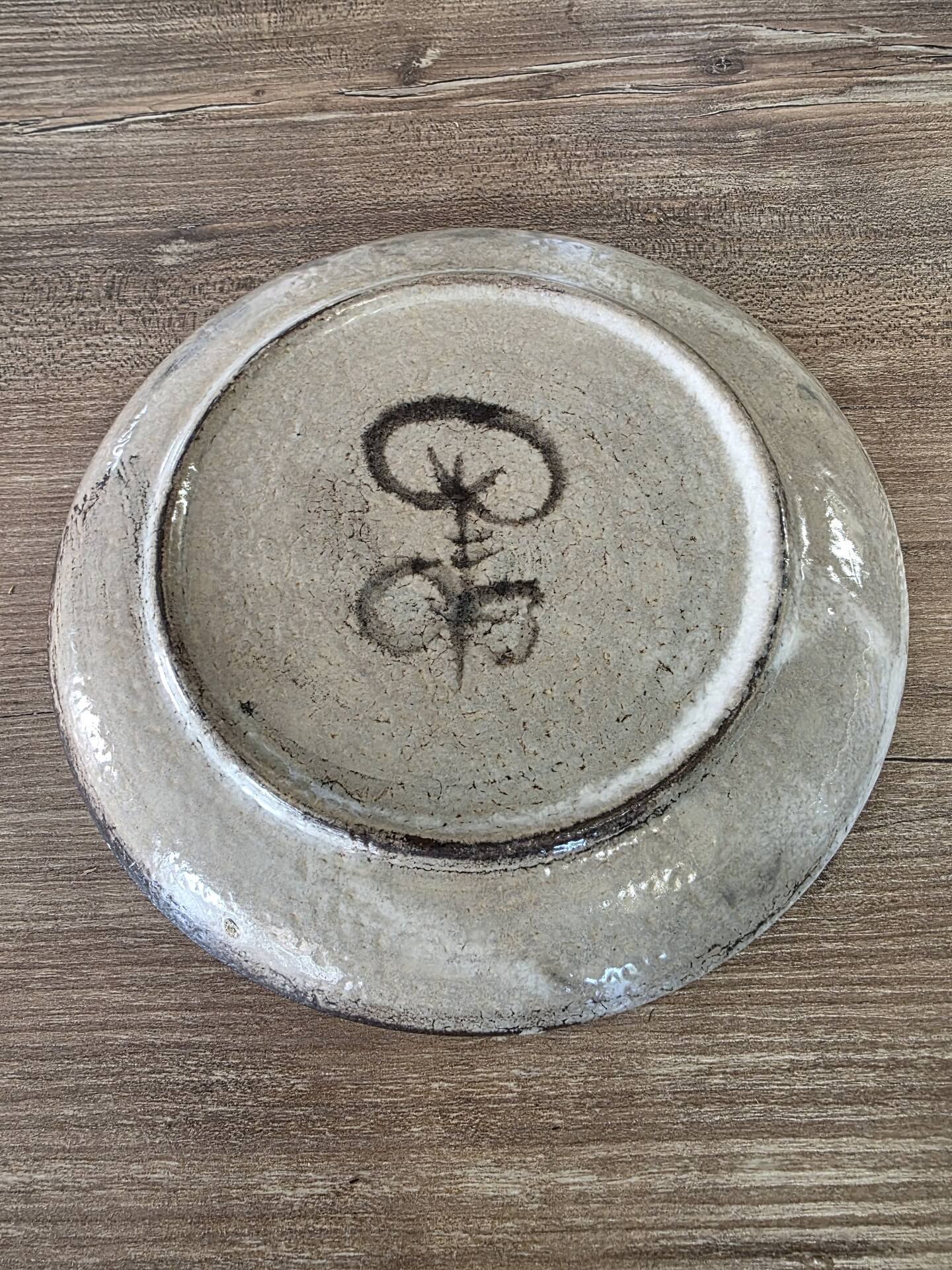 Ceramic plate Gustave Reynaud Le Mûrier Vallauris vintage
