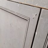 Double cupboard door front in old painted fir
