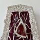 XL "stained glass" wall sconce, glass and cement, Sweden 1950