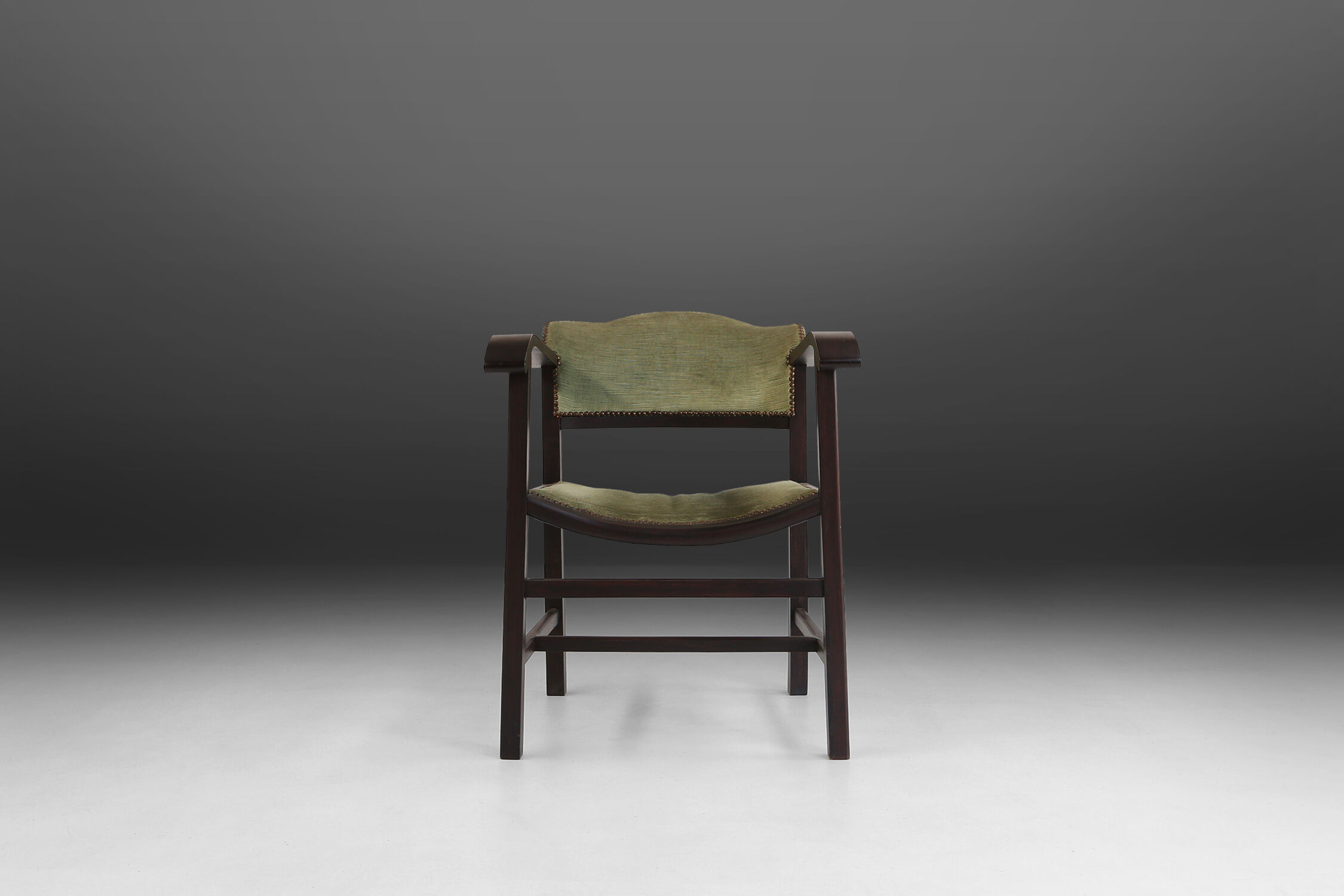 Art deco armchair in black and green ca.1930