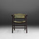 Art deco armchair in black and green ca.1930