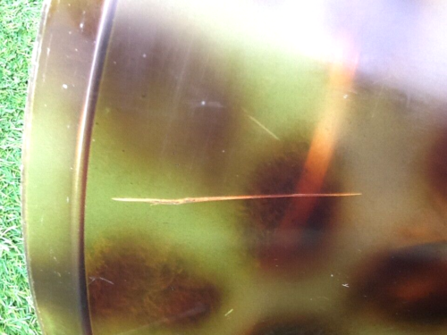 1970s Stool Tam Tam Transparent Leopard print (designer Henry Massonnet)