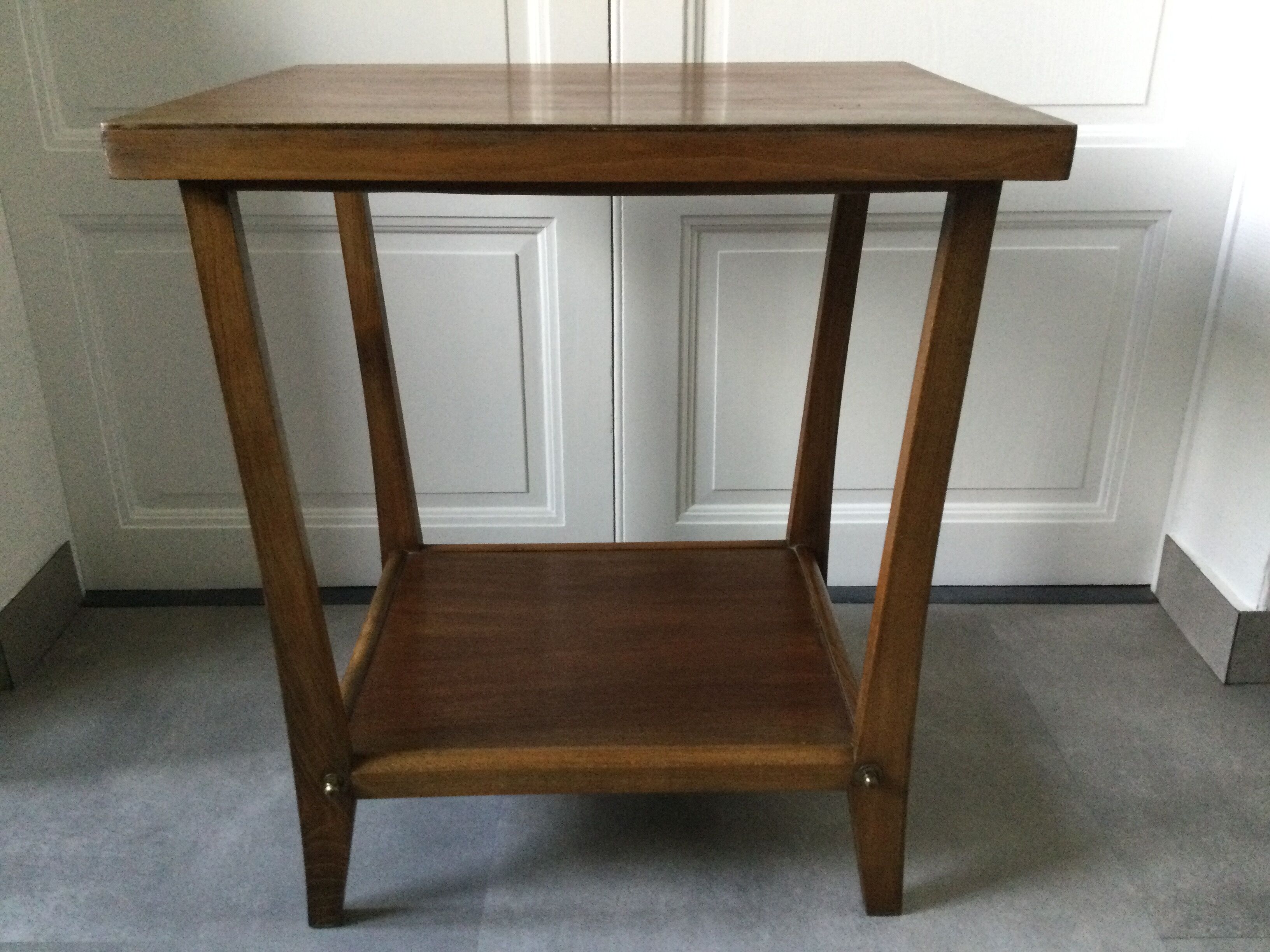 50s wood console art deco style