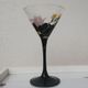 4 glasses with Luminarc Domino series Anaïs vintage black feet