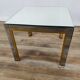 Table basse de Renato Zevi avec plateau en miroir, années 70