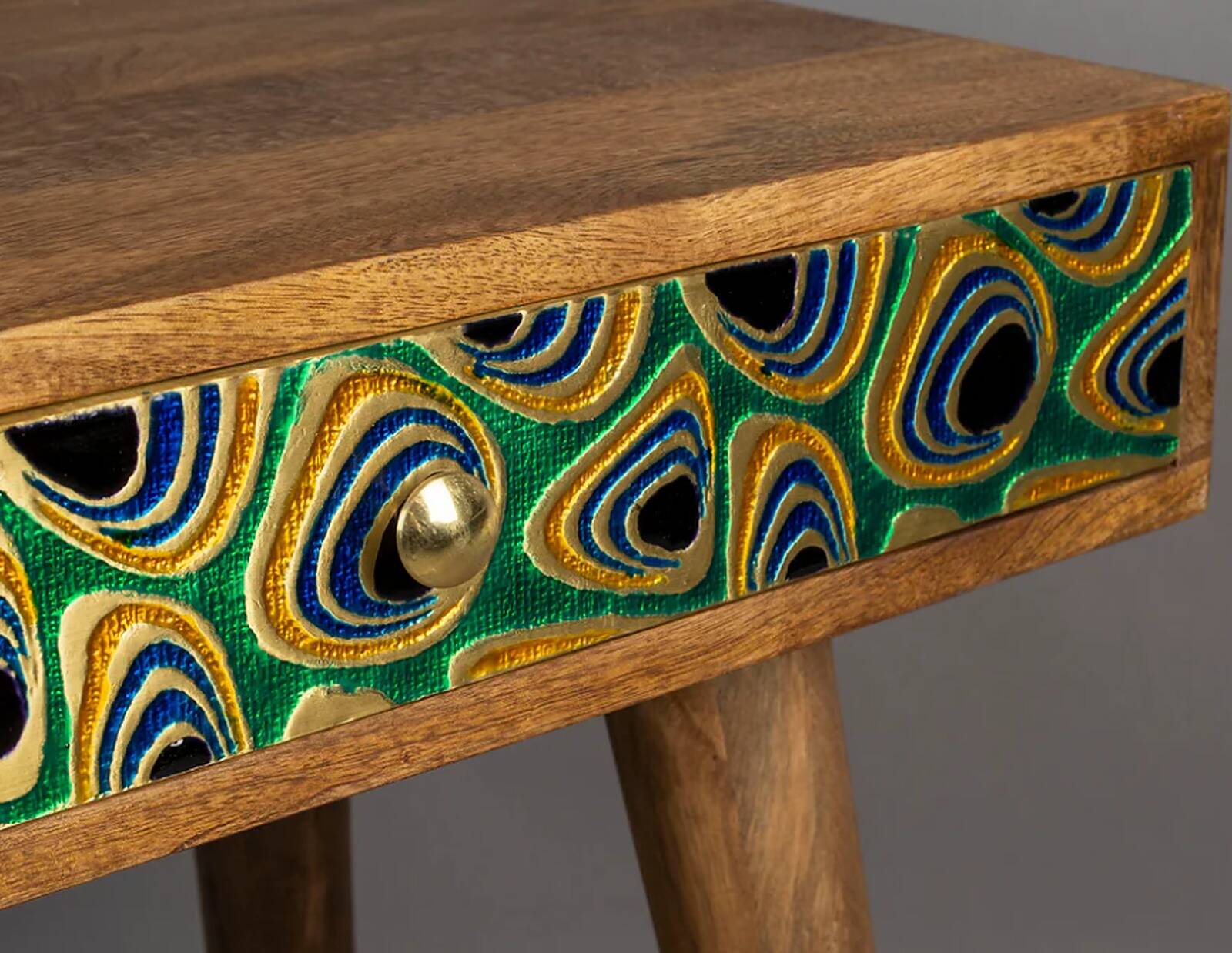Rectangular coffee table Dutch Bone Meena in wood