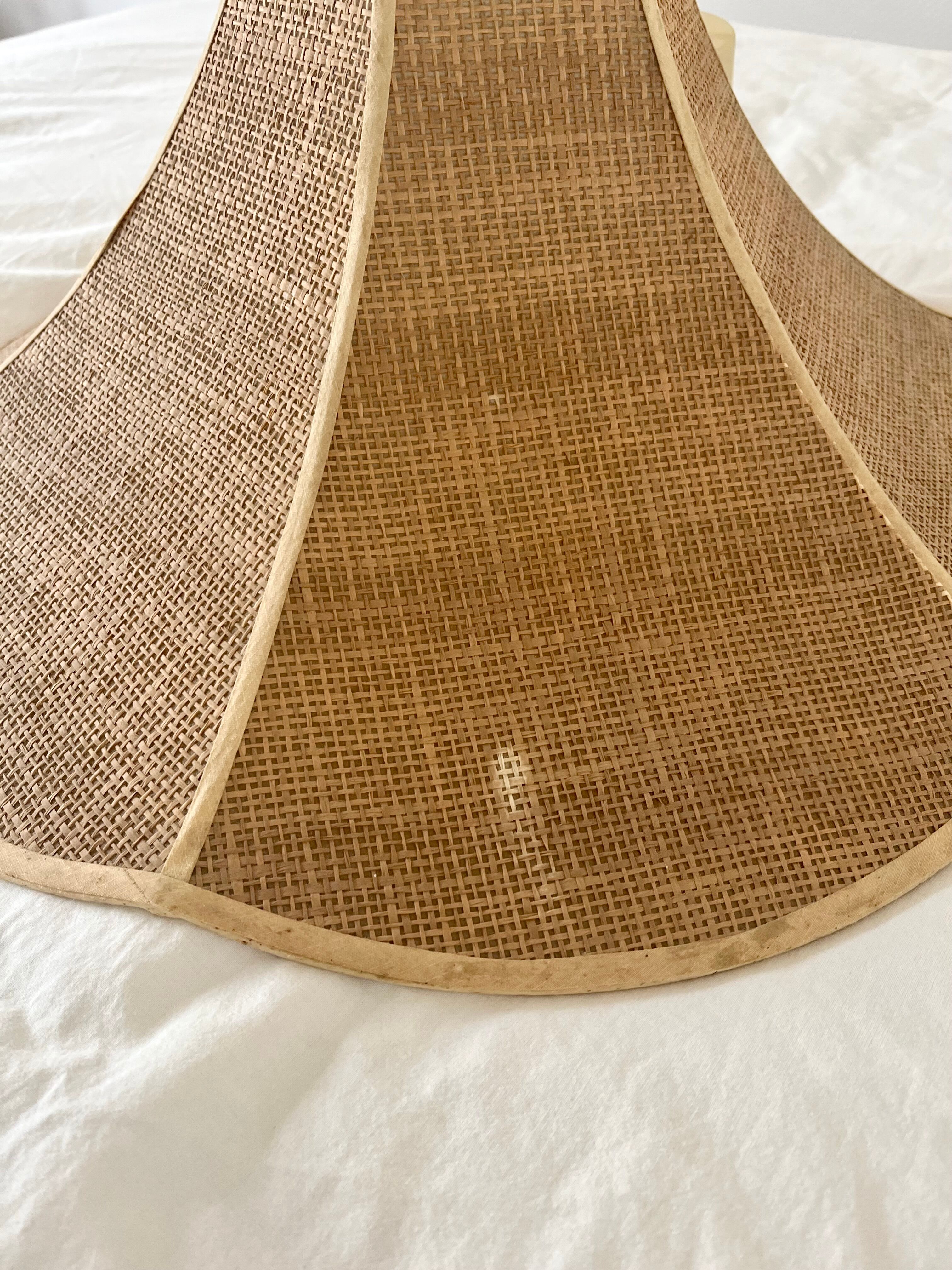 Vintage rattan chandelier