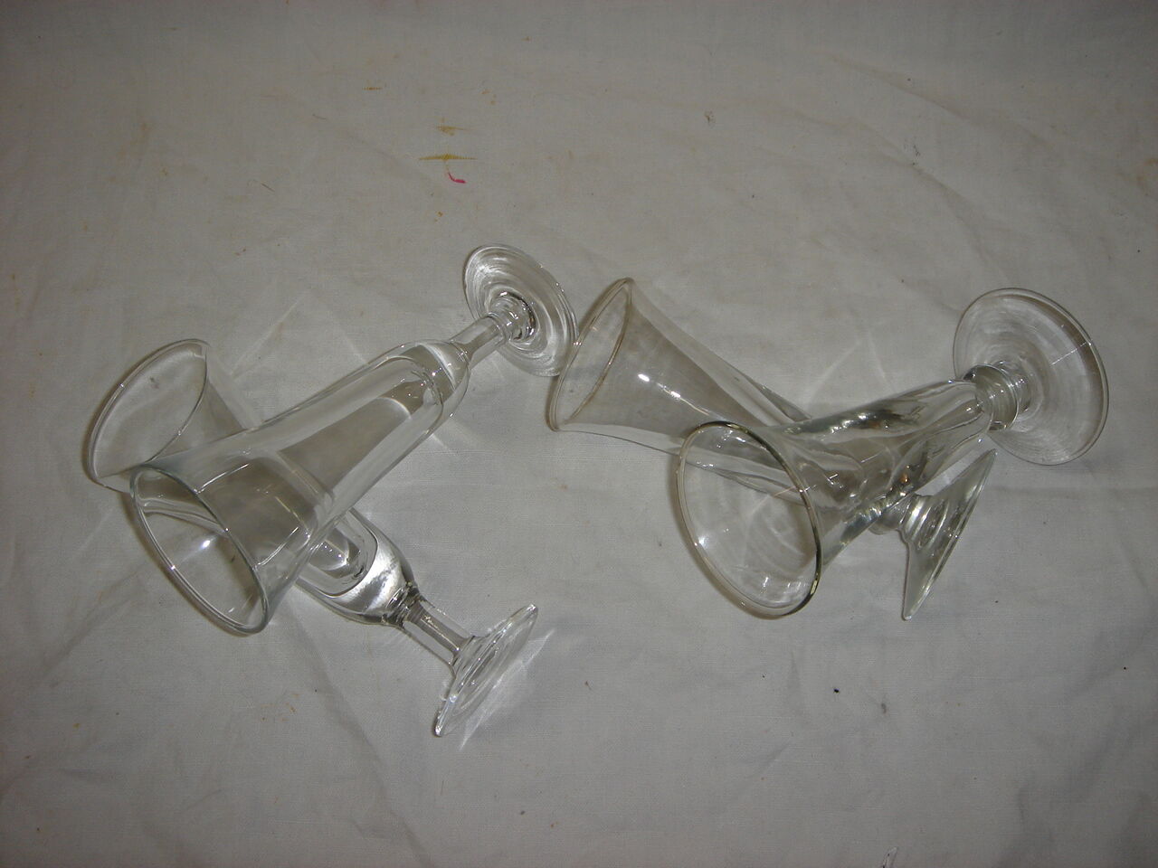 4 old glasses early 20th for wine
