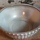 Vintage fluted enameled earthenware potter's salad bowl
