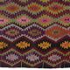 Turkish Kilim Yuruk Vintage 165x275 cm Geometric Pink Green Yellow