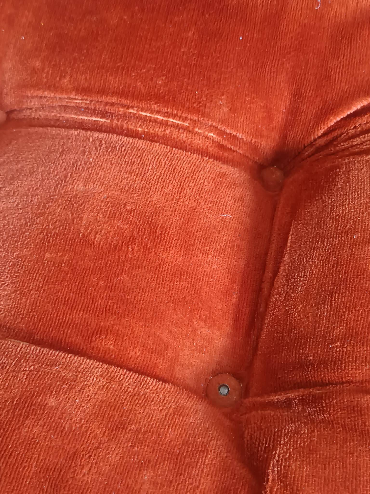 Gastone Rinaldi velvet and chrome chairs 1970
