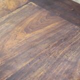 Table de ferme et ses 2 bancs, table de ferme bois ancienne, meuble de salon, campagne, chalet, déco