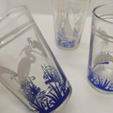 Set of 3 vintage glasses