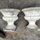 Pair of Medici vintage antique stone planters