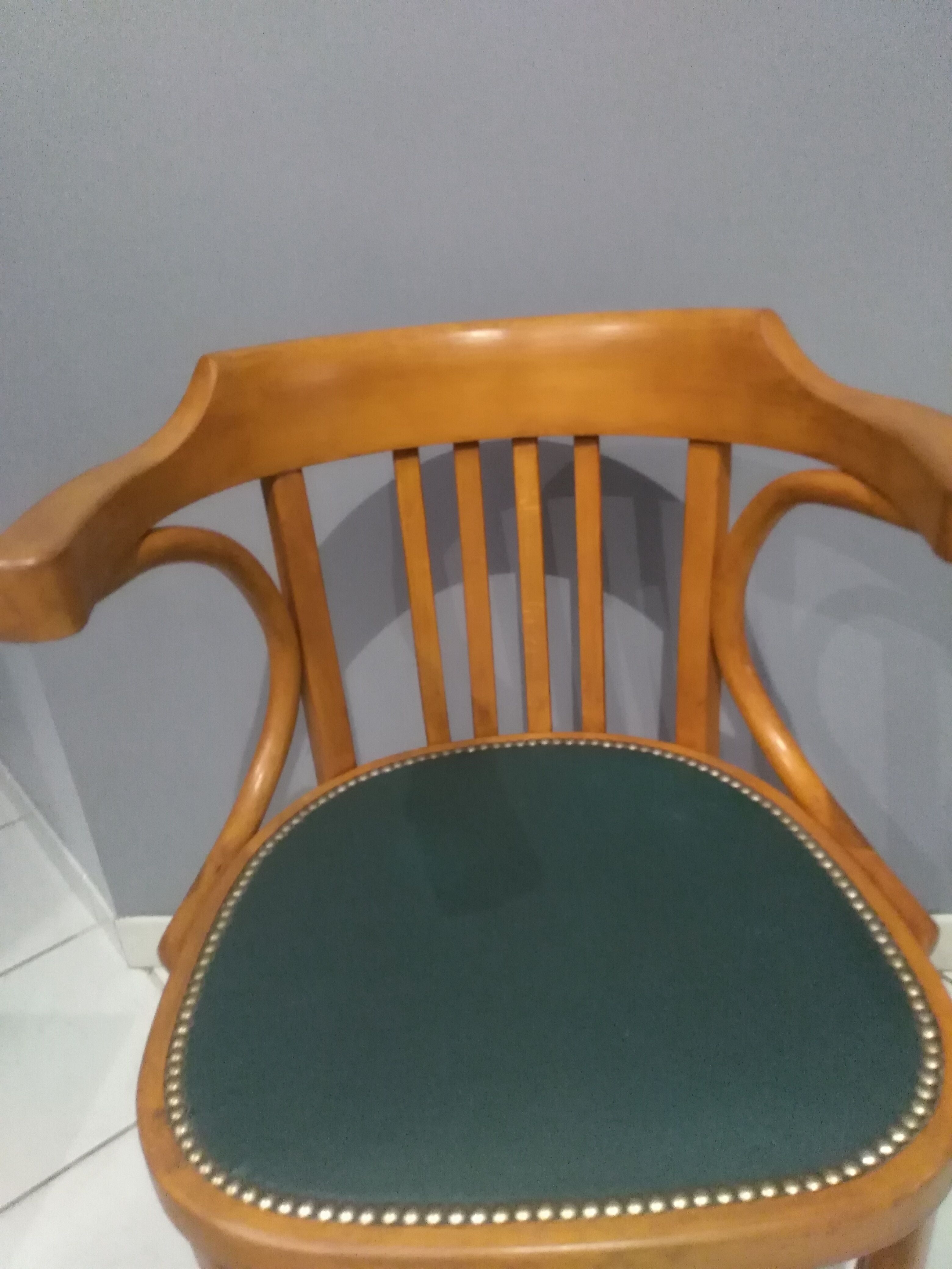 Fauteuil de bistrot Baumann vintage année 1960