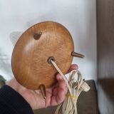 Old vintage tripod lamp with compass base