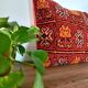 Moroccan ethnic red cushion