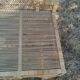 Bureau ancien en rotin osier vintage
