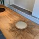 Miroir soleil rotin vintage