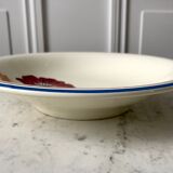 Hollow dish earthenware of Onnaing model Messidor years 30-40
