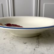 Hollow dish earthenware of Onnaing model Messidor years 30-40