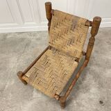 Rope and beech armchair