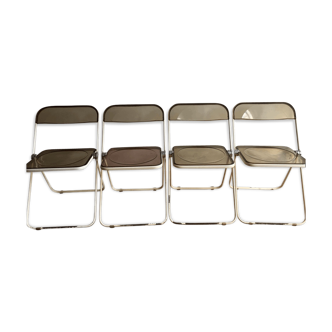 Plia chairs by Giancarlo Piretti for Castelli 1970
