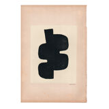 Painting on old paper M706 signed Eawy