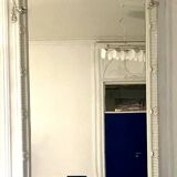 Louis XVI style mirror in wood and carved stucco 20th century