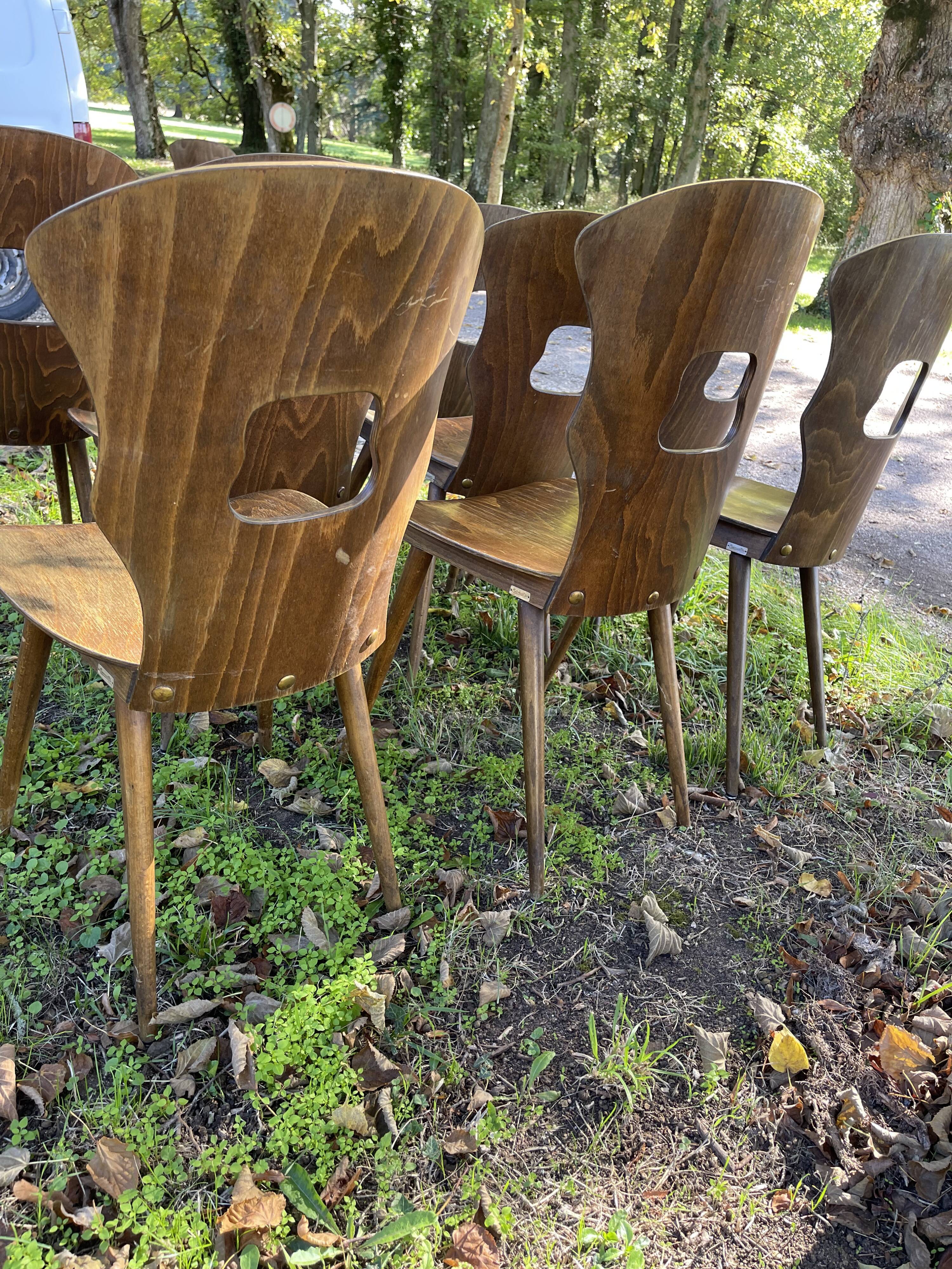 9 Baumann chairs