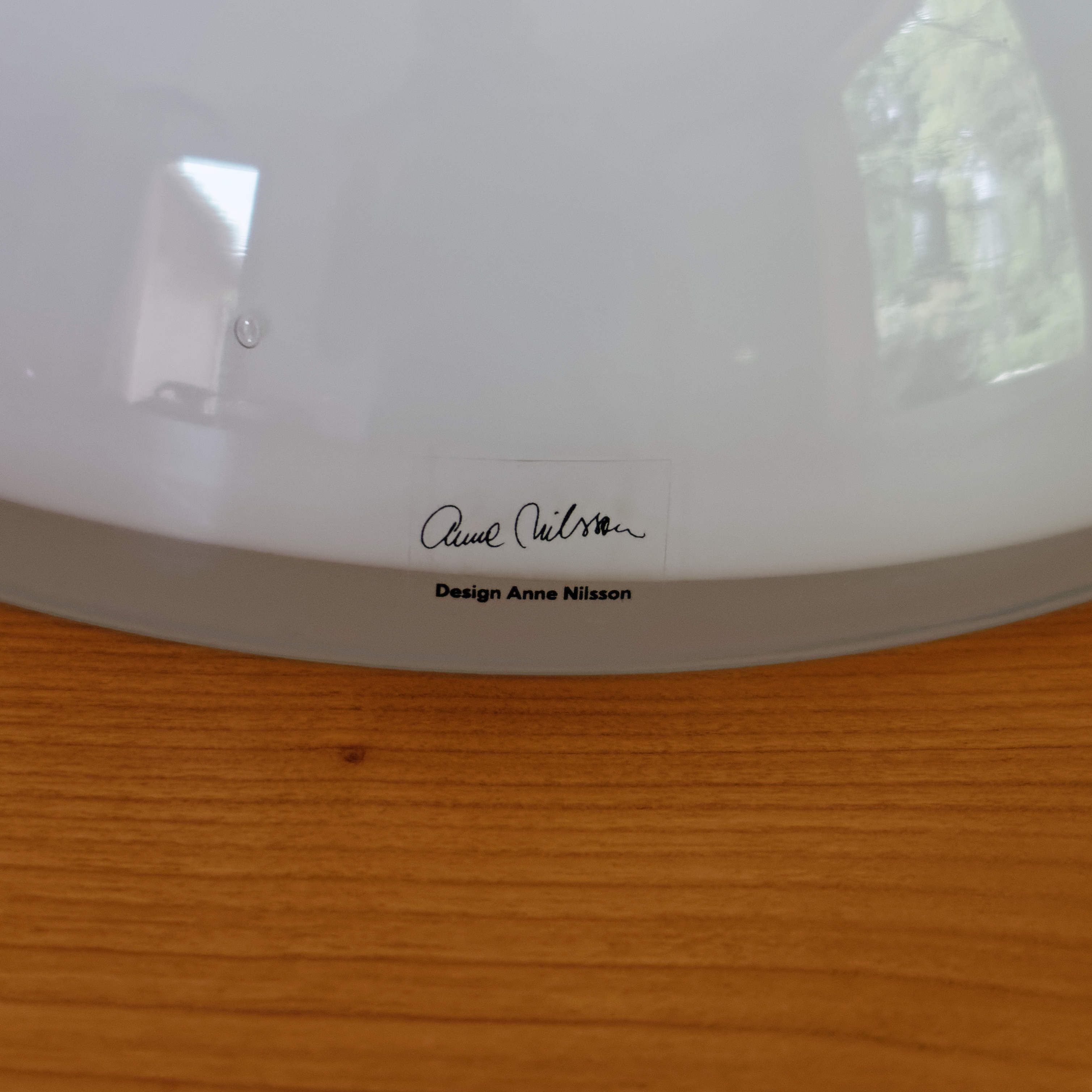 Vase diabolo ikea opaline blache