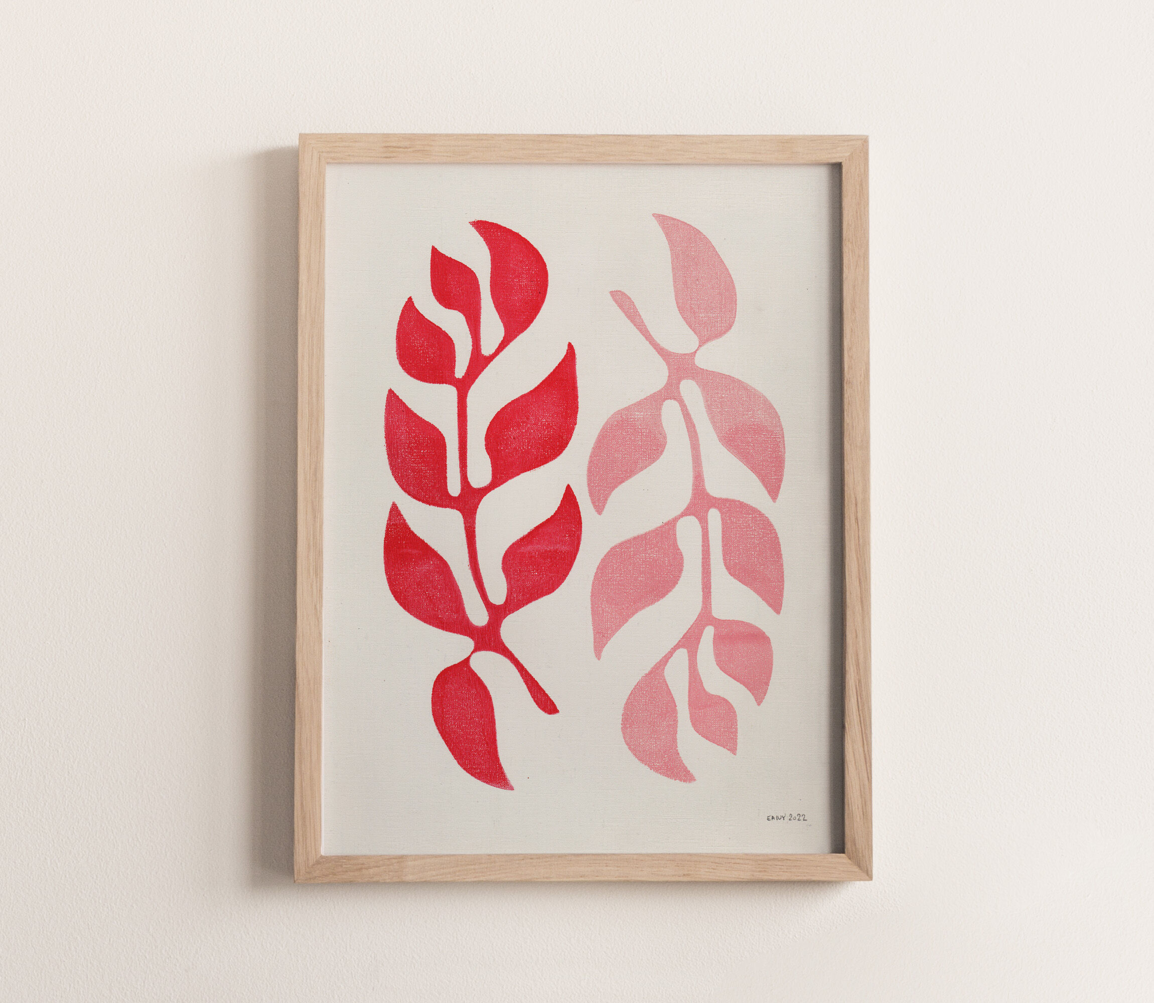 Painting on paper • Rose M750 • signed eawy