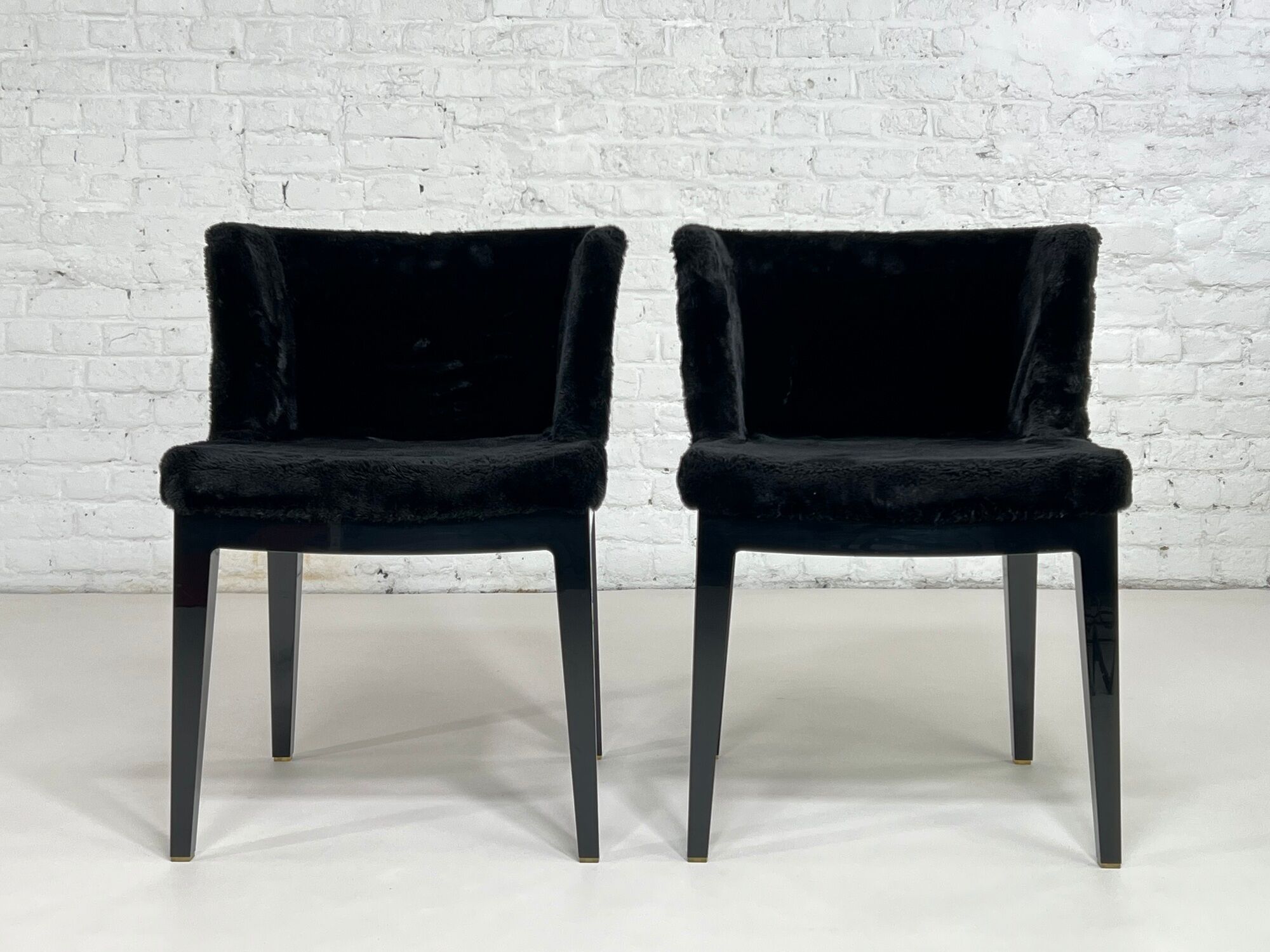 Pair of armchairs Mademoiselle Kravitz design Philippe Starck for Kartell