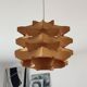 Mid-century wooden pendant lamp by Hans-Agne Jakobsson, Sweden, 1970s
