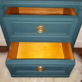 Blue bedside table