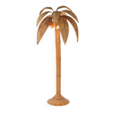 Lampadaire « cocotier/palmier » en rotin