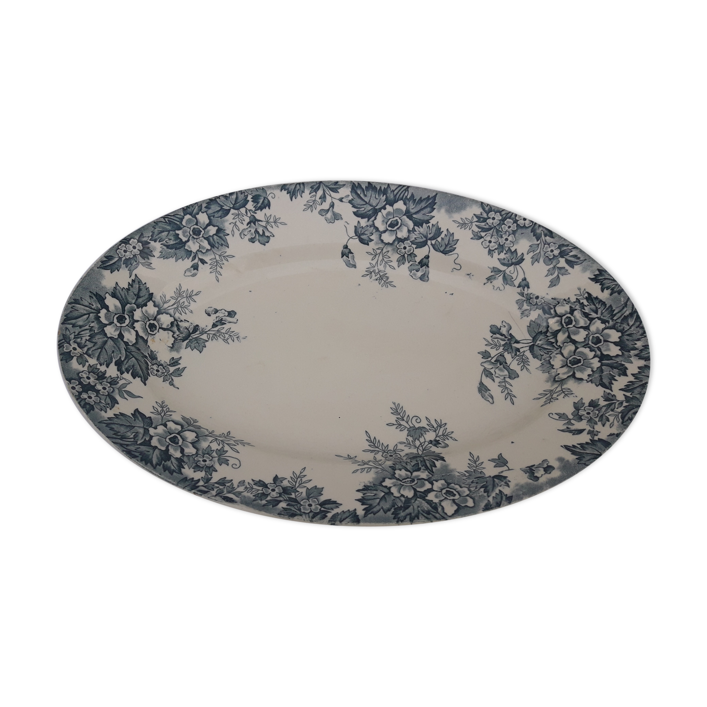 Plat ovale  Saint Amand et Hamage Marie Louise L 32 cm