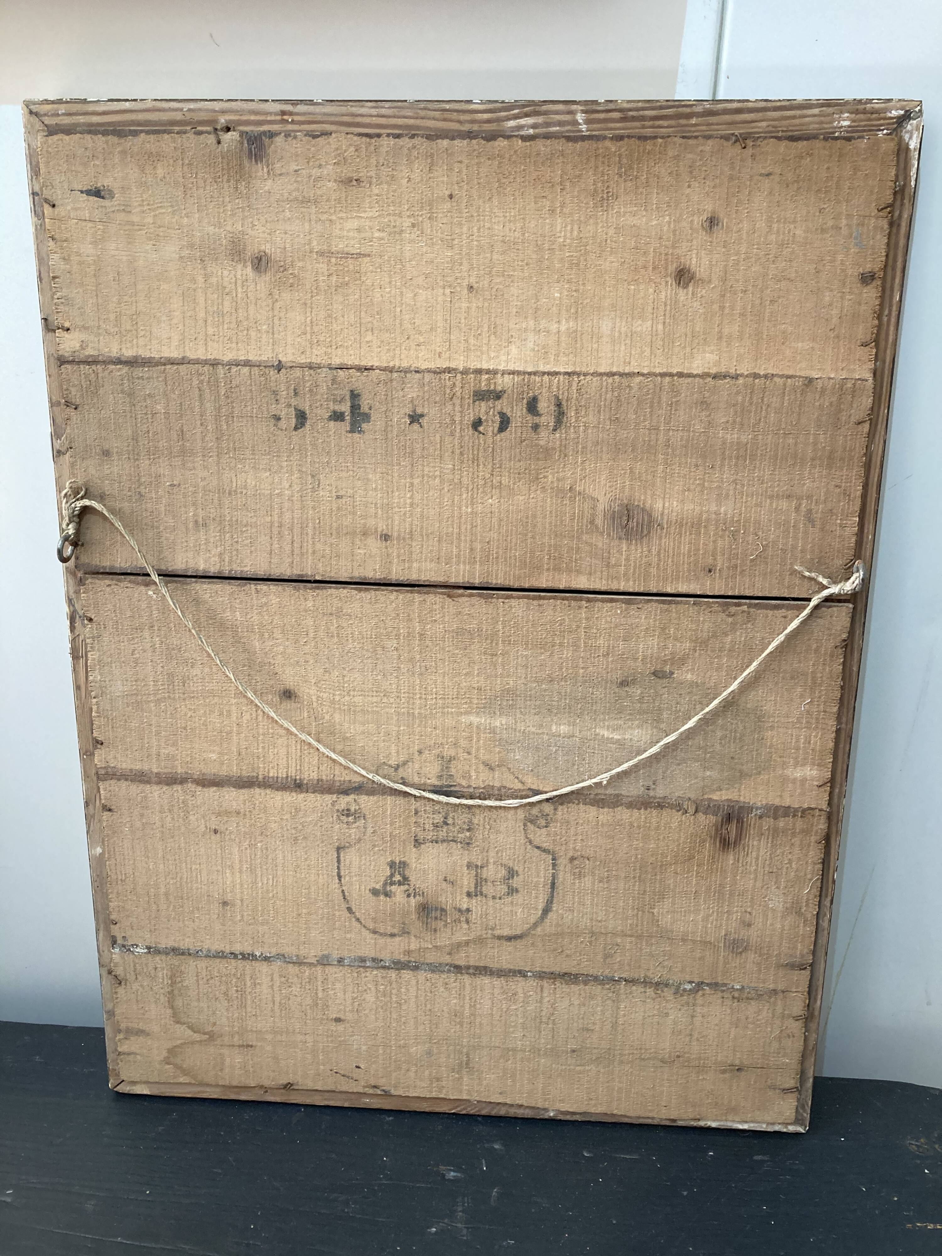 Gilded wooden mirror